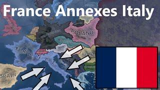 What If France Annexed Italy? Hoi4 Timelapse