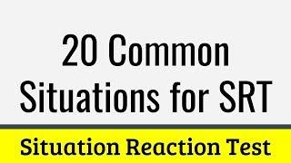 20 Common Questions of Situation Reaction Test