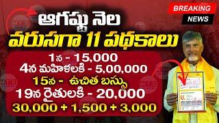 ఆగష్టు నెల 11 పథకాలు రిజిస్ట్రేషన్ | AP August Schemes | Ration Card Latest Schemes |  @ViralVasu