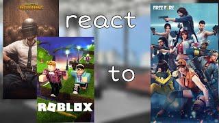 pubg and roblox react to free fire 1/1