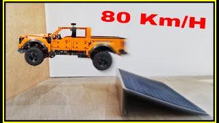 Ford Raptor VS Ramp  80 Km/H  Lego Technic CRASH Test