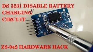 DS 3231 RTC | Disable Battery Charging circuit | ZS 042 RTC module hack