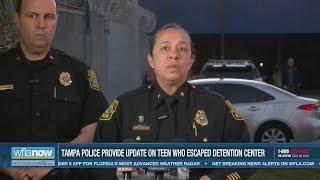 Tampa police provide update on teen who escaped from detention center