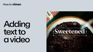 How to add text to a video on Vimeo