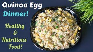 Healthy Dinner Recipe | Quinoa Egg Fry | Gluten Free & High Protein | BP & Sugar Control Dinner