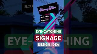 Eye-Catching Signage Design idea for your Workplace #signage #signagedesign #advertising #signboard