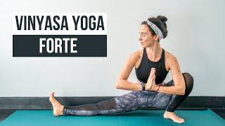 AULA DE VINYASA YOGA FORTE | Aula Completa - 1 hora