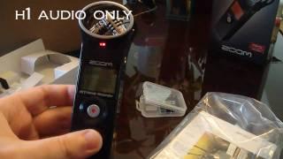 Tricorder Zoom H1 Audio Recorder Review and audio quality test unboxing