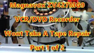 Magnavox ZV427MG9 VCR/DVD Recorder from South Carolina that "Will Not Take A Tape" Part 1 of 2