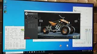 Octanebench 4.00 benchmark of FOUR Gigabyte RTX 2080 Ti TURBO