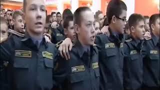 Russian Army Cadets Sing "Ae Watan Ae Watan Humko Teri Kasam"