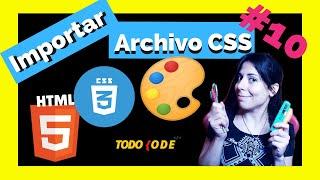 ⭐ CÓMO INCORPORAR CSS a HTML de forma INTERNA y EXTERNA ️  | CURSO GRATIS de HTML y CSS 2022 | #10