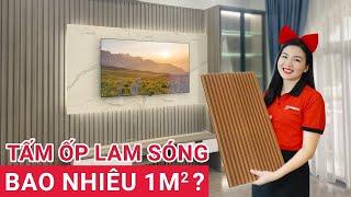 Báo giá tấm ốp lam sóng | Tấm ốp nhựa giả gỗ bao nhiêu 1m2