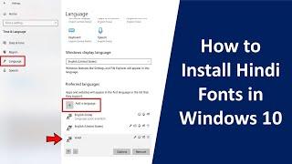 How to Download and Install Hindi Fonts in Windows 10/11