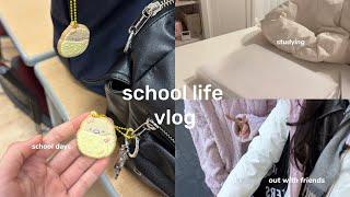 School life vlog | seeing friends, school days, after school, studying, productive days