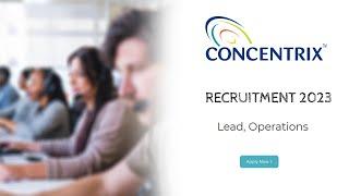 Concentrix Jobs 2023 | Lead, Operations  | Concentrix Recuritment | Latest Job Opening