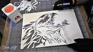 HOW TO MAKE STENCIL for SPRAY PAINT ART by Skech