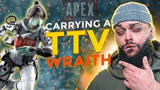 I hard carried a TTV Wraith and they liked it! | Apex Legends Season 12