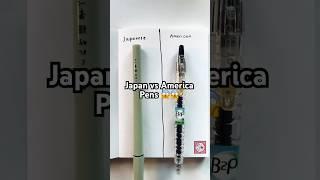 Japanese vs American pens!!!  #vs #drawing #trending #america #pen #testing #shorts #short #viral