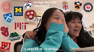 college decision reactions 2023 | harvard + mit acceptance ! ! | ivys, mit, t20s, safeties 