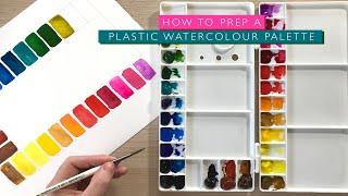How to Prep a Plastic Watercolour Palette