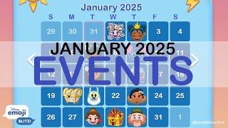 Disney Emoji Blitz Events (January 2025)