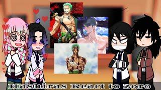 Hashiras React to Roronoa Zoro as new the Hashira // Demon Slayer/One Piece