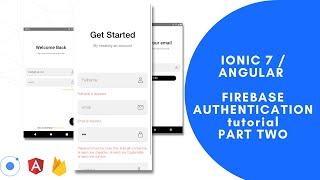 Part 2 - Build an IONIC 7 Angular App - Firebase Authentication - Sign Up, Login, Reset Password
