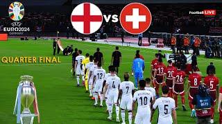 England Vs Switzerland - Quarter Final UEFA Euro 2024 | Full Match | Realistic PES Gameplay