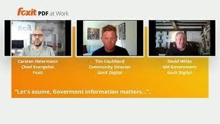 Podcast: PDF at Work | Accessibility in Government | PDF Editor | Foxit