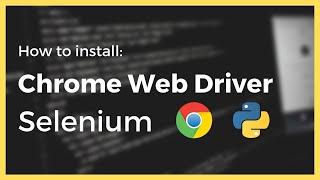 How to install the Chrome Web Driver for Selenium in Python