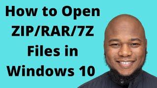 How to Open ZIP/RAR/7Z Files in Windows 10 // Easy & Free! How To Unzip A Compressed File Folder