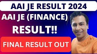 AAI JE (Finance) Result 2024: AAI Junior Executive Result Out!! AAI JE Result 2024 ||