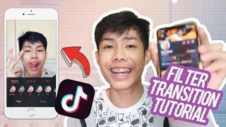 TIKTOK TRANSITION TUTORIAL (FILTER TRANSITION HACK) | RenielReyesTV