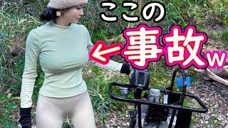 Japan countryside vlog️ A funny incident happened to a girl gardening and camping in the forest