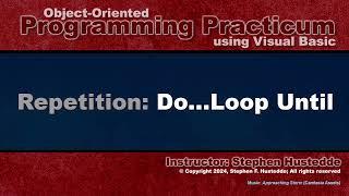 OOP Programming (VB) - 07K Do...Loop Until