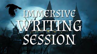 Writing in a Dark Fantasy Castle on a Stormy Night | 2 HOUR IMMERSIVE WRITING SESSION