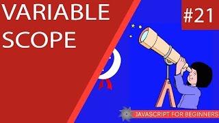 JavaScript Tutorial For Beginners #21 - Variable Scope
