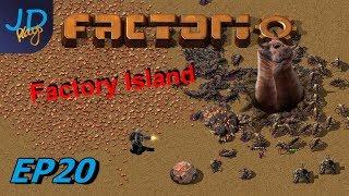 Factorio 0.17 | Factory Island EP20 Tank Combat and claiming land | Tutorial, Guide, Let's Play