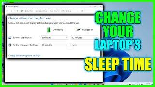 How to change sleep time on windows 11 | Screen timeout, sleep time, auto sleep, Stop computer sleep