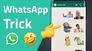 WhatsApp Trick: Eigene Sticker erstellen & mehr Sticker bekommen!