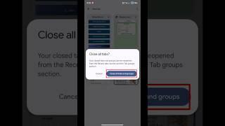 How to close all Chrome Tabs on Android #shortfeed