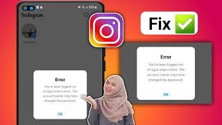 how to fix instagram you've been logged out please log back in problem 2024 | you've been logged out