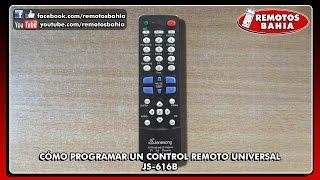 CÓMO PROGRAMAR CONFIGURAR CONTROL REMOTO UNIVERSAL JS-616B STANG F-2100 JANESONG PROGRAMMING FOR TV