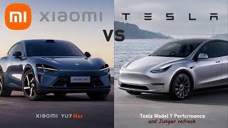 Xiaomi YU7 vs. Tesla Model Y - detailed specs and Juniper Refresh