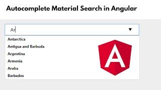 Angular Material Autocomplete Example