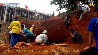 Detik - detik penggulingan bongkahan tanah di Pondok Pesantren Mursyidul Hikmah