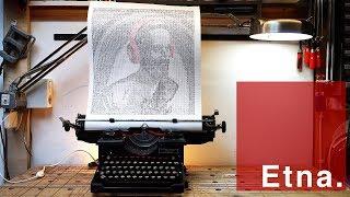 ASCII Art on a 80 year old typewriter - Pewdiepie edition | Etna.