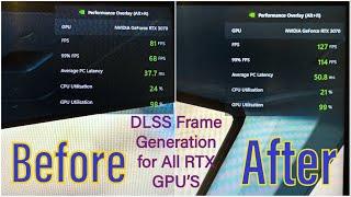 Get DLSS Frame Generation in MSFS on All RTX Graphics cards! - 50% More Performance! - Tutorial