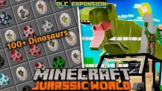 Jurassic Mod MCPE 1.20 || Jurassic World Expansion Addon (Dinosaur Mod) - Addon MCPE Showcase